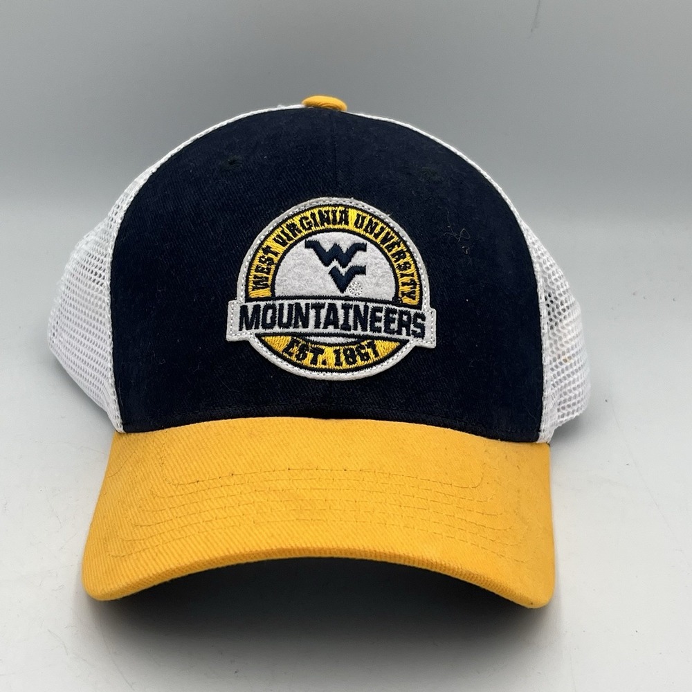 West Virginia University WVU Mountaineers Mesh Trucker Snapback Hat Cap NCAA